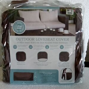 Outdoor Loveseat Cover New In Package Brown